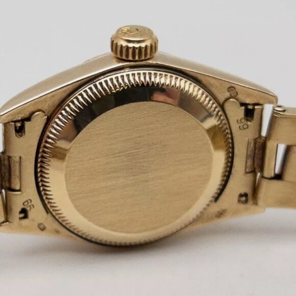 Rolex 14k Champagne Oyster Perpetual Ladies Yellow Gold Watch main image 4